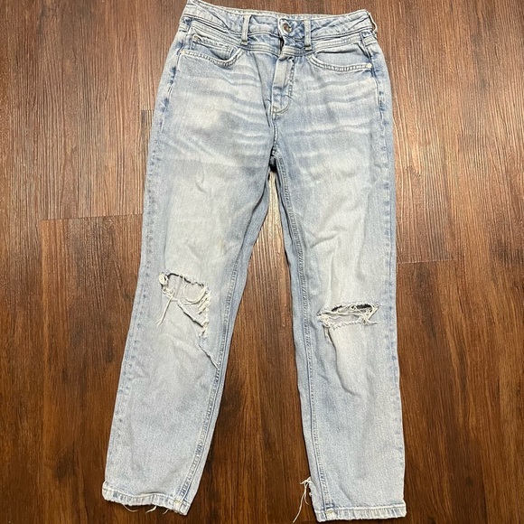Pilcro and the Letterpress Denim - Anthropologie Pilcro and the Letterpress High-Rise Slim Jeans Distressed Grunge